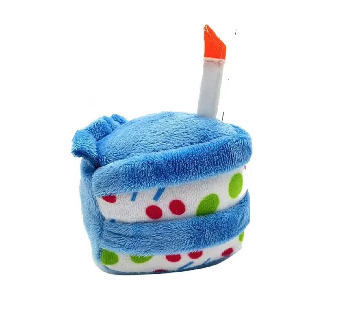 Blue Cake Slice Chew Toy