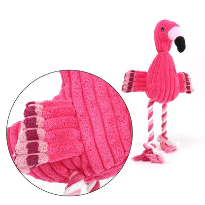 Pink Flamingo Dog Toy