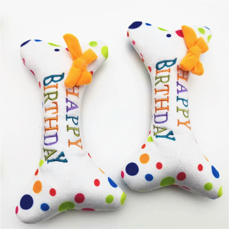 Birthday Bone Chew Toys