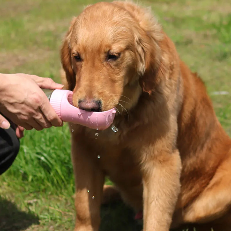 2 In 1 Portable Dog Water and Treat Bottle