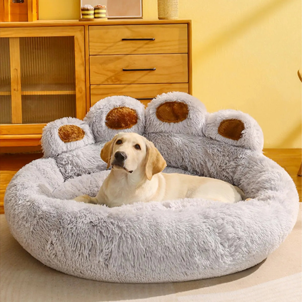 Paw Print Dog Bed